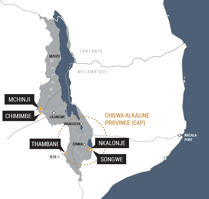 Mkango Project Map